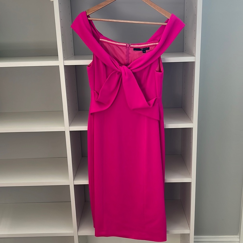 Jay Godfrey. Size 8. Fuschia. Sleeveless. Midi dress
